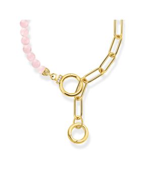 Thomas Sabo Glam & Soul Cosmic Amulet rose quartz gold kaulakoru KE2193-414-9-L47v