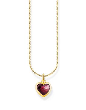 Thomas Sabo Red Zirconia 18-karaatin kullattu sydänkaulakoru KE2268-414-10-L45V