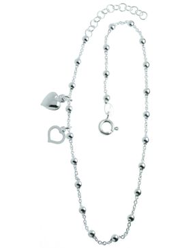 Hopeinen nilkkaketju palloketju NK5/25