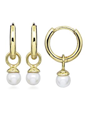 Lykken Pearls kullatut helmi hopeakorvakorut