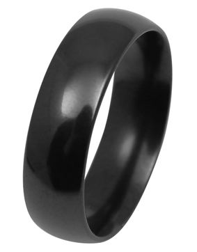 Kohinoor Duetto Black Edition musta kihlasormus kiiltävä 006-090