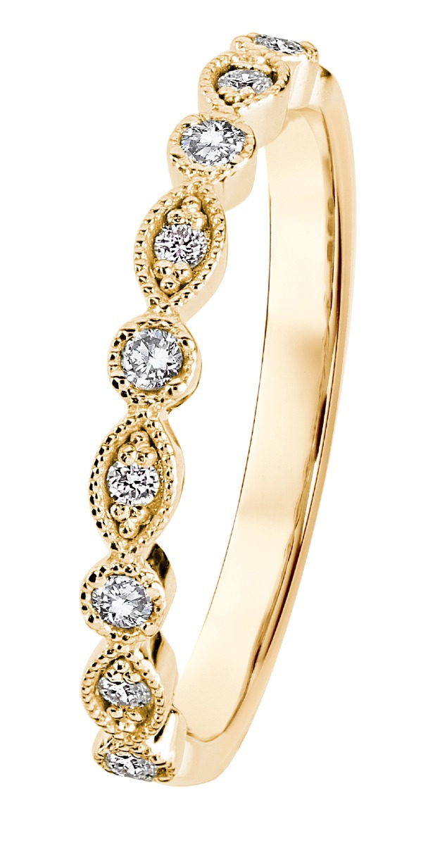 Kohinoor Clara kultainen timanttisormus 033-269-10