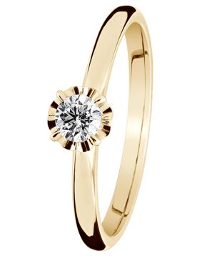 Kohinoor Vega timanttisormus kulta 033-445-18