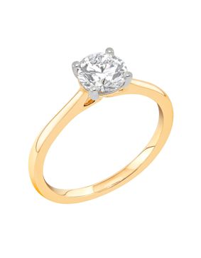 Midem Helsinki yksikivinen timanttisormus 1,00ct keltakulta