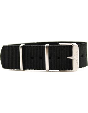 Seiko 5 Sports sarjan musta NATO-ranneke 22mm L0FP02CJ0