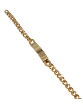 Bosie 7 mm panssariranneketju laatalla PVD kulta C-SBN-7G