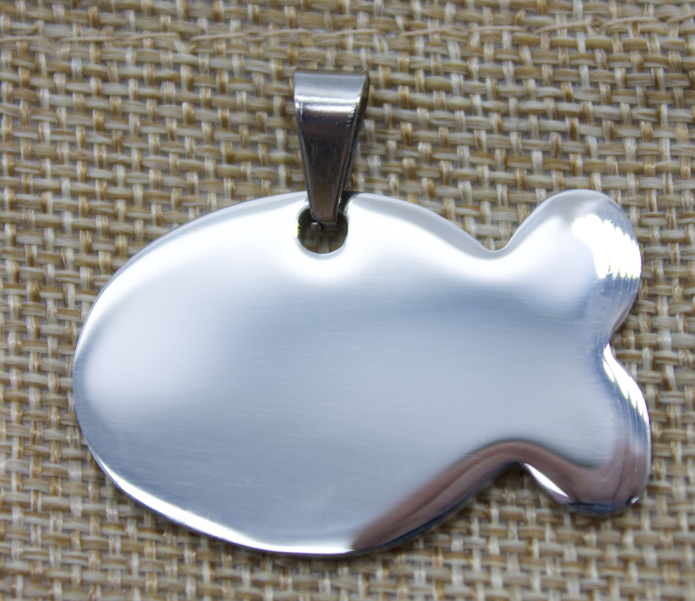 Lemmikin nimilaatta kala hopea