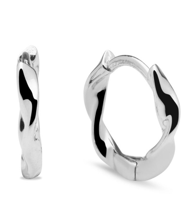 Sparv Little Nook hopeanväriset korvarenkaat 1840201