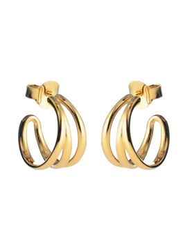 Lumoava Studio kullattu korvarengas ON REPEAT LS64250200000