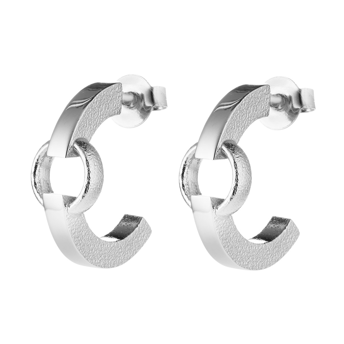 Lumoava Neo hopeiset korvarenkaat 17mm L54263410000