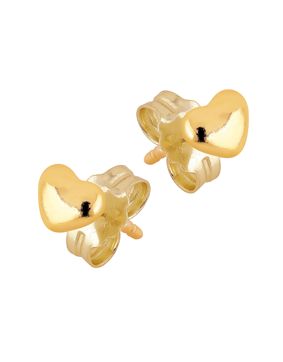 Lykken Hearts 5mm kullatut hopeakorvakorut