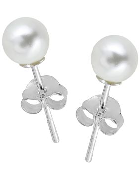 Lykken Pearls keinohelmikorvakorut hopeaa 5 mm