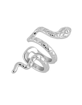 Lykken Symbols hopeiset käärme earcuff-korvakorut 26 mm