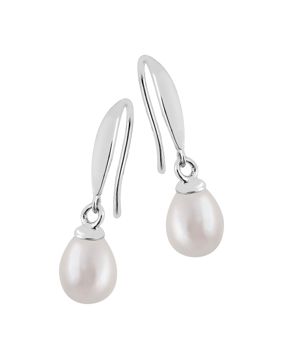 Lykken Pearls helmikorvakorut vaaleanpunaiset pisarat 6-7mm
