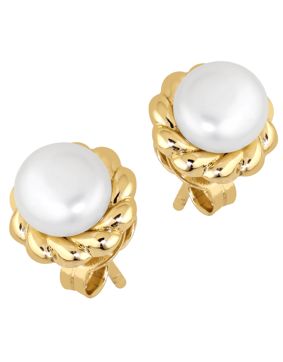 Lykka Pearls kultaiset korvakorut helmi 4,5 mm