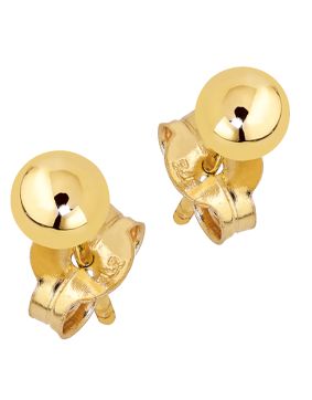 Lykka Casuals kultaiset tappikorvakorut 4 mm