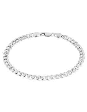 Lykken Basics hopeinen panssariranneketju 5.5 mm