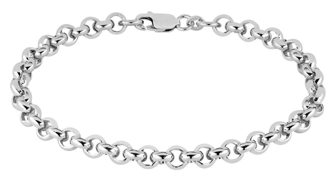 Hopeinen papuranneketju 5.8 mm