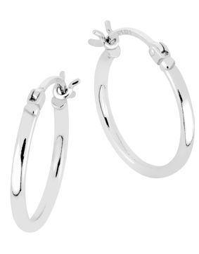 Lykka Casuals korvarenkaat hopea 15 x 2 mm