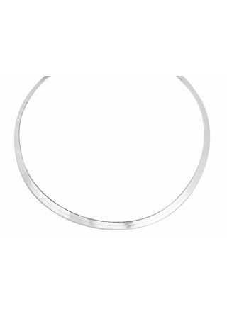 Lykka Basics hopeinen herringbone kaulaketju 5,10 mm