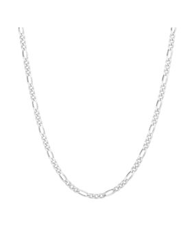 Lykken Basics hopeinen figaro kaulaketju 2,8 mm