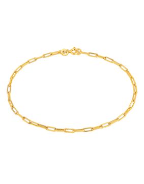 Lykken Basics hopeinen kullattu boyfriend ranneketju 2,8 mm