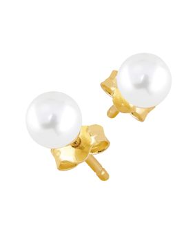 Lykka Pearls helmikorvakorut kullattu