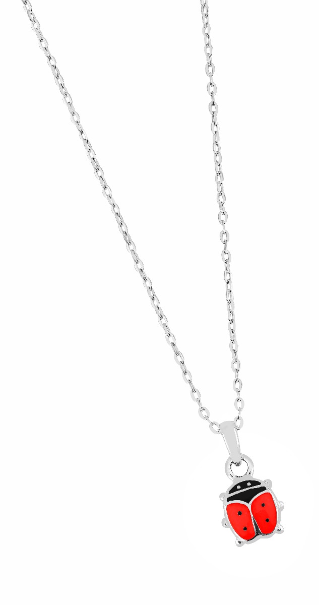 Lykka Symbols leppäkerttukaulakoru hopea