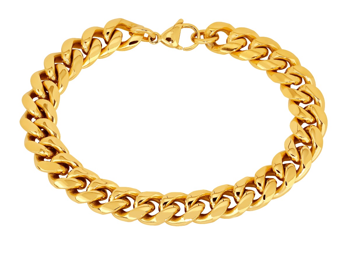 Lykka Strong panssariranneketju 8 mm kulta 