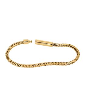 Lykka Strong Foxtail teräsrannekoru kullanvärinen 20.5 cm