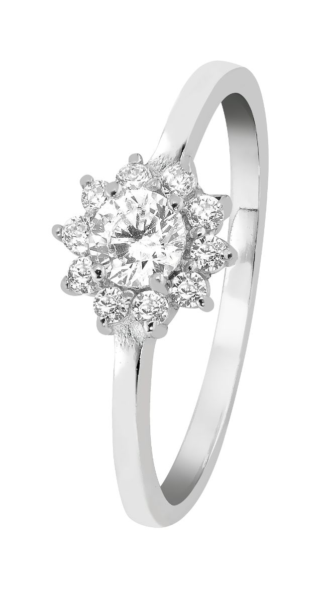 Lykka Casuals kukkasormus hopea 