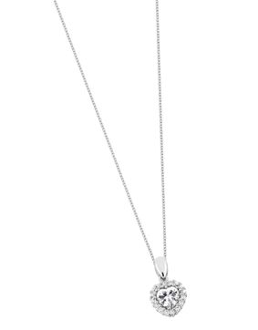 Lykka Hearts halo sydänkaulakoru hopea 42+3 cm