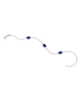 Lykka Casuals baguette hopearannekoru 17+3cm