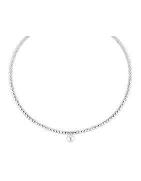 Lykka Casuals hopeahelmikaulakoru 45 cm