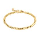 Lykka Casuals kullattu hopeahelmirannekoru 4mm 16+3cm