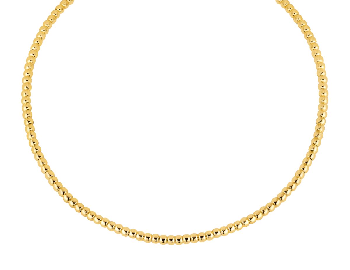 Lykka Casuals kullattu hopeahelmikaulakoru 4mm 42 + 3 cm 