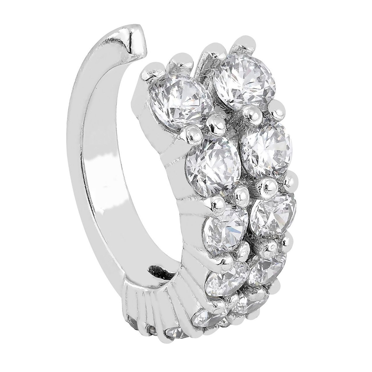 Lykka Casuals Double ear cuff korvakoru zirkonioilla 