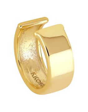 Lykken Casuals sileät earcuff-korvakorut kultapinnoitteella 9.5 mm