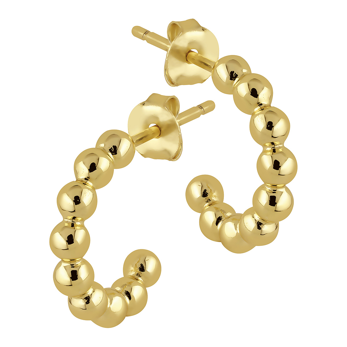 Lykka Casuals kullatut tappikorvakorut 14 mm