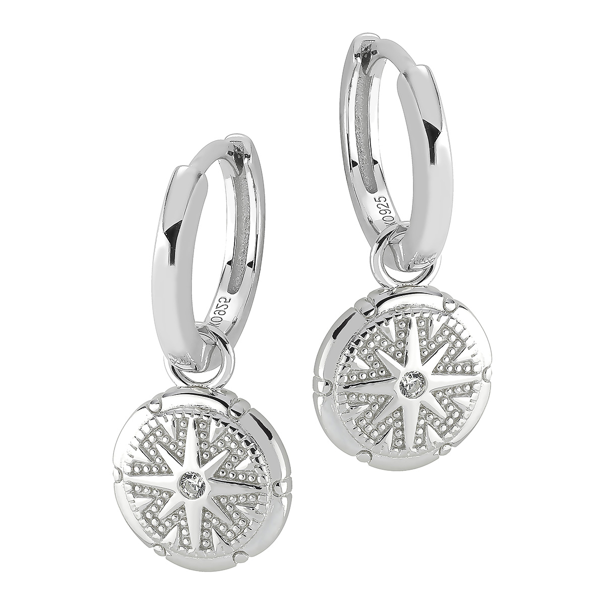 Lykka Casuals pyöreät riipus korvarenkaat 12 mm