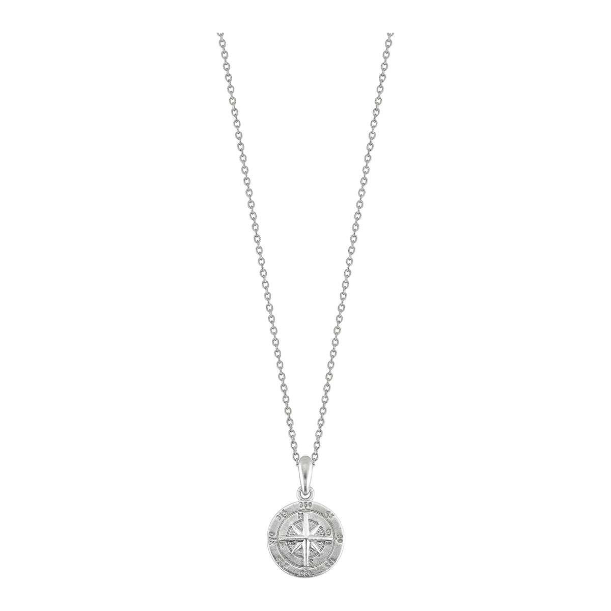 Lykka Casuals pyöreä kompassiriipus kaulakoru 13 mm