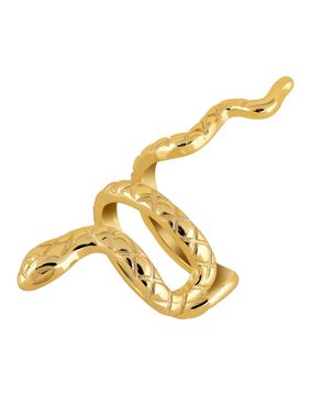 Lykken Symbols kullatut käärme earcuff-korvakoru 26 mm