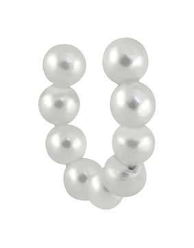Lykken Casuals hopeiset helmi earcuff-korvakorut