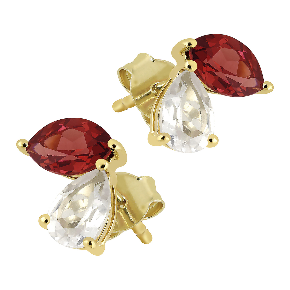 Lykken Casuals rodoliitti ruusukvartsi korvakorut