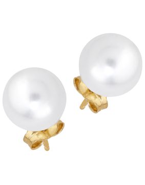 Lykka Pearls kultaiset tappikorvakorut helmi 8,5 mm