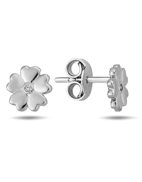 Lykka Symbols hopeakorvakorut kukka 7 mm