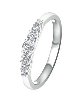 Lykka Elegance cathedral sivukivellinen timanttisormus 0,33 ct