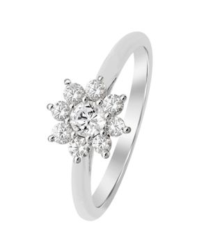 Lykka Elegance kukka timanttisormus 0,52 ct