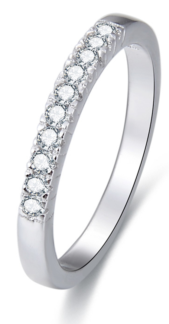 Lykka Casuals hopeasormus rivisormus 2,3 mm