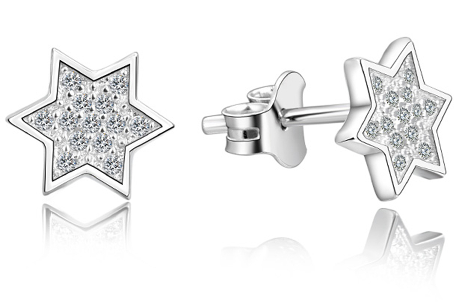 Lykka Symbols hopeakorvakorut tähti